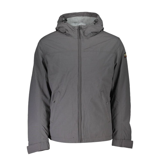 Napapijri Gray Polyamide Men Jacket Napapijri