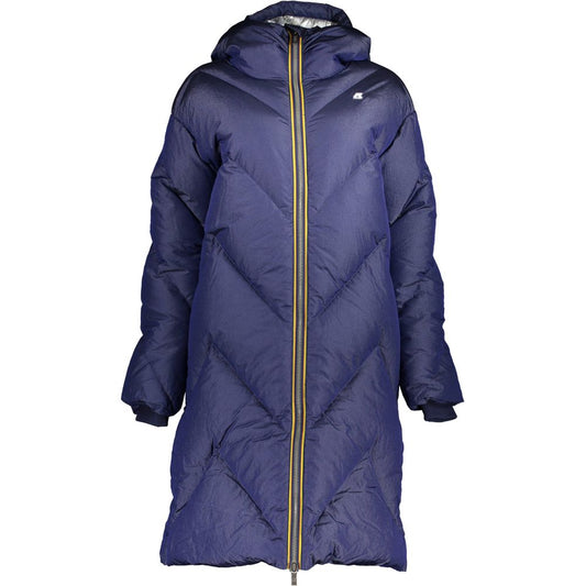 K-WAY Blue Polyamide Jackets & Coat K-WAY