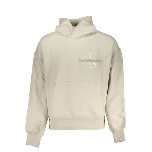 Calvin Klein Beige Cotton Men Sweater Calvin Klein
