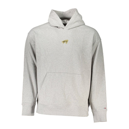 Tommy Hilfiger Gray Cotton Men Sweater Tommy Hilfiger