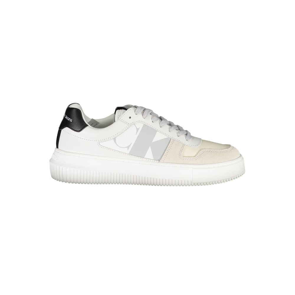 Calvin Klein Bianco Leather Women Sneaker Calvin Klein