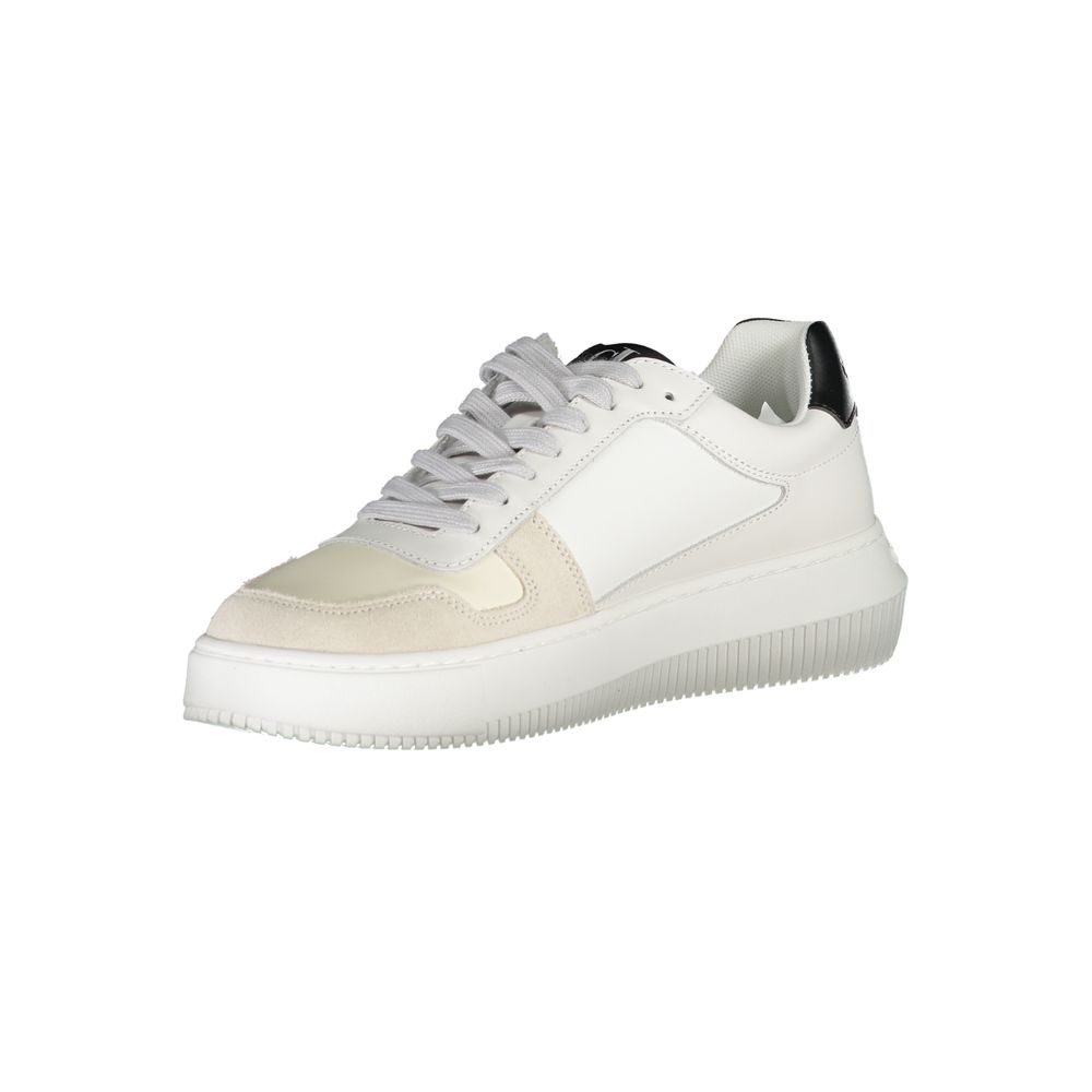 Calvin Klein Bianco Leather Women Sneaker Calvin Klein
