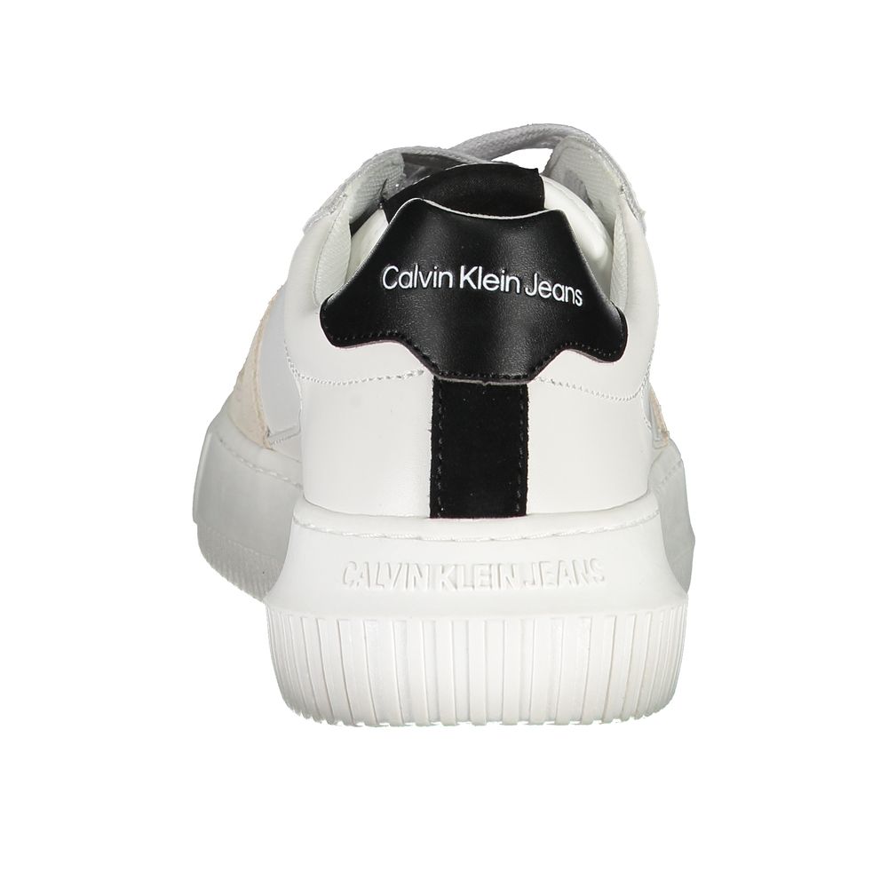 Calvin Klein Bianco Leather Women Sneaker Calvin Klein