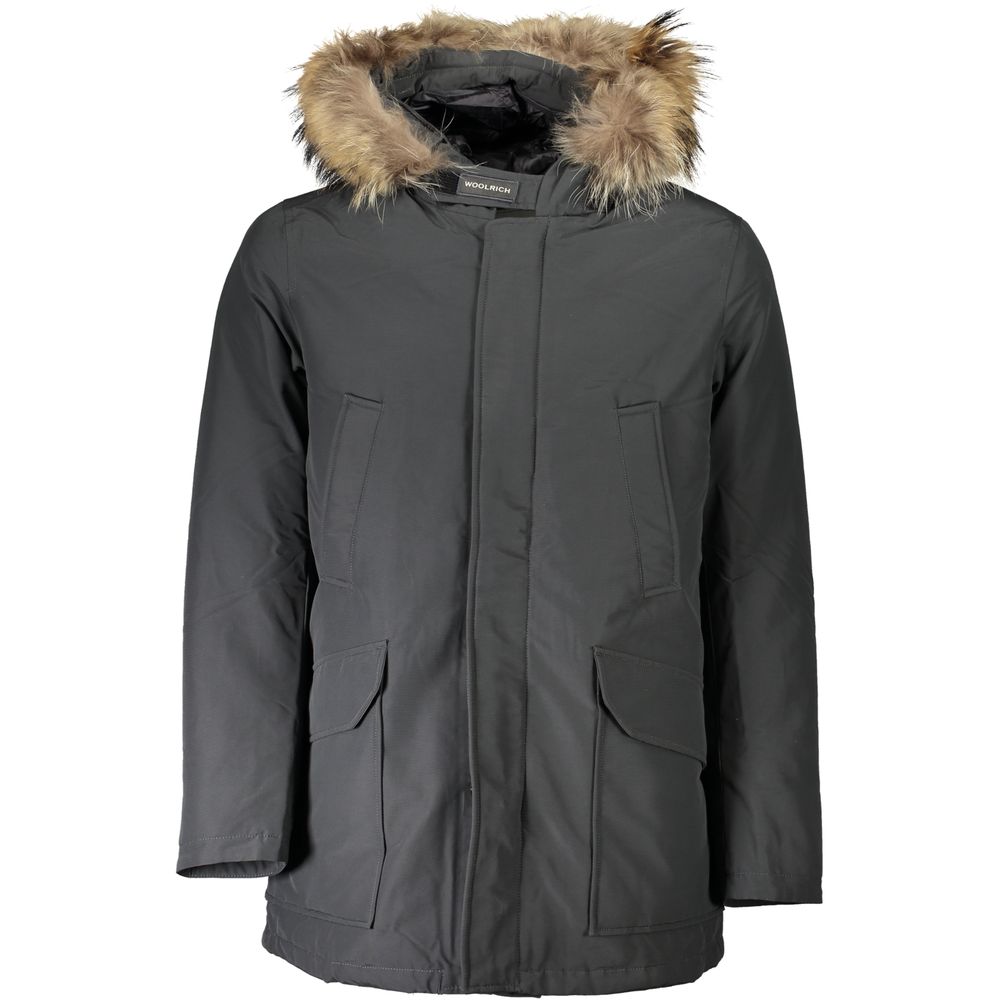 Woolrich Gray Cotton Men's Jacket - Eljoys Fashion 