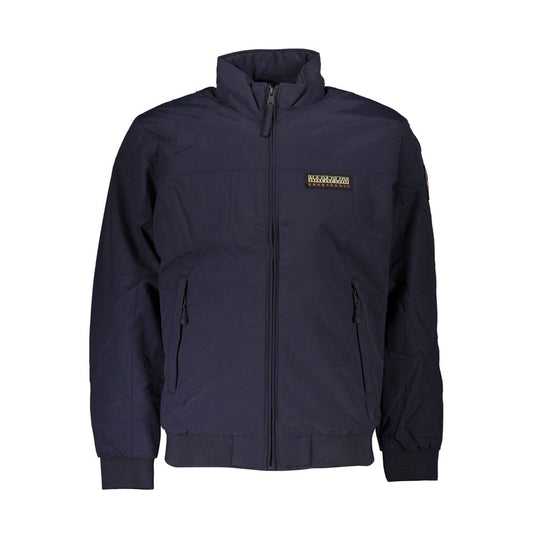 Napapijri Blue Polyamide Men Jacket Napapijri