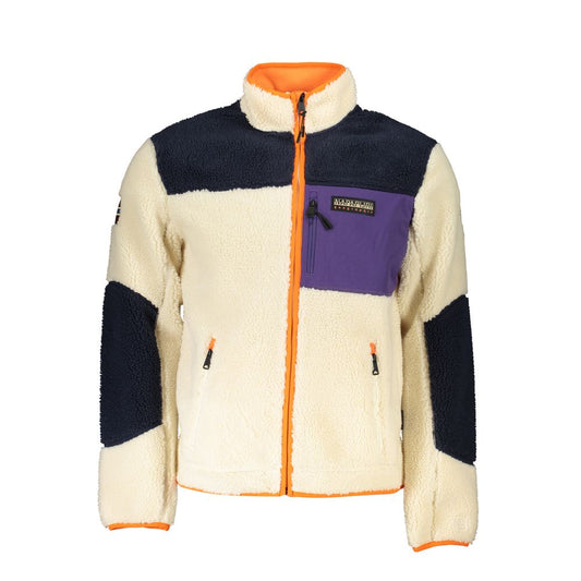 Napapijri Chic Green Long Sleeve Zip-Up Jacket Napapijri