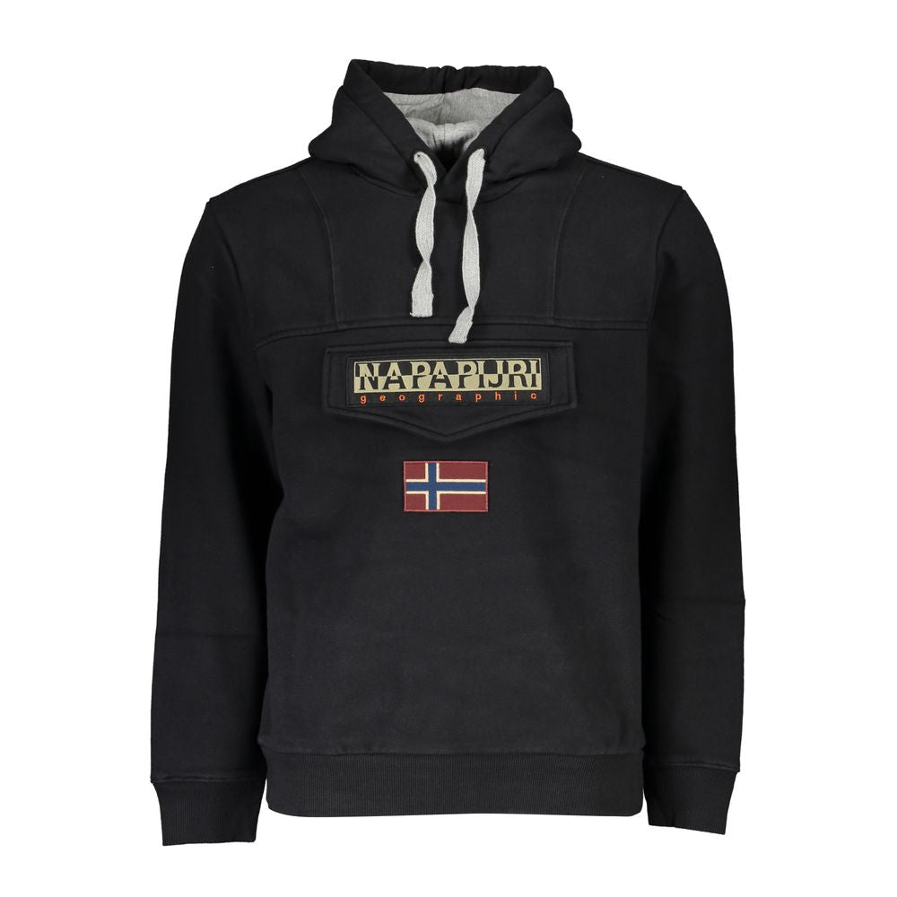 Napapijri Black Cotton Men Sweater Napapijri