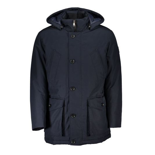 Hugo Boss Blue Polyamide Men Jacket Hugo Boss