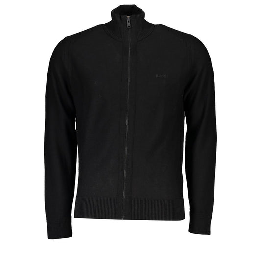 Hugo Boss Black Wool Men Sweater Hugo Boss