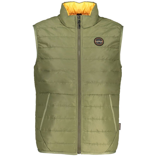 Napapijri Sleeveless Contrast Detail Zip Jacket Napapijri