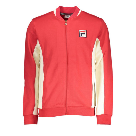 Fila Elegant Long Sleeve Zip Sweatshirt in Pink Fila