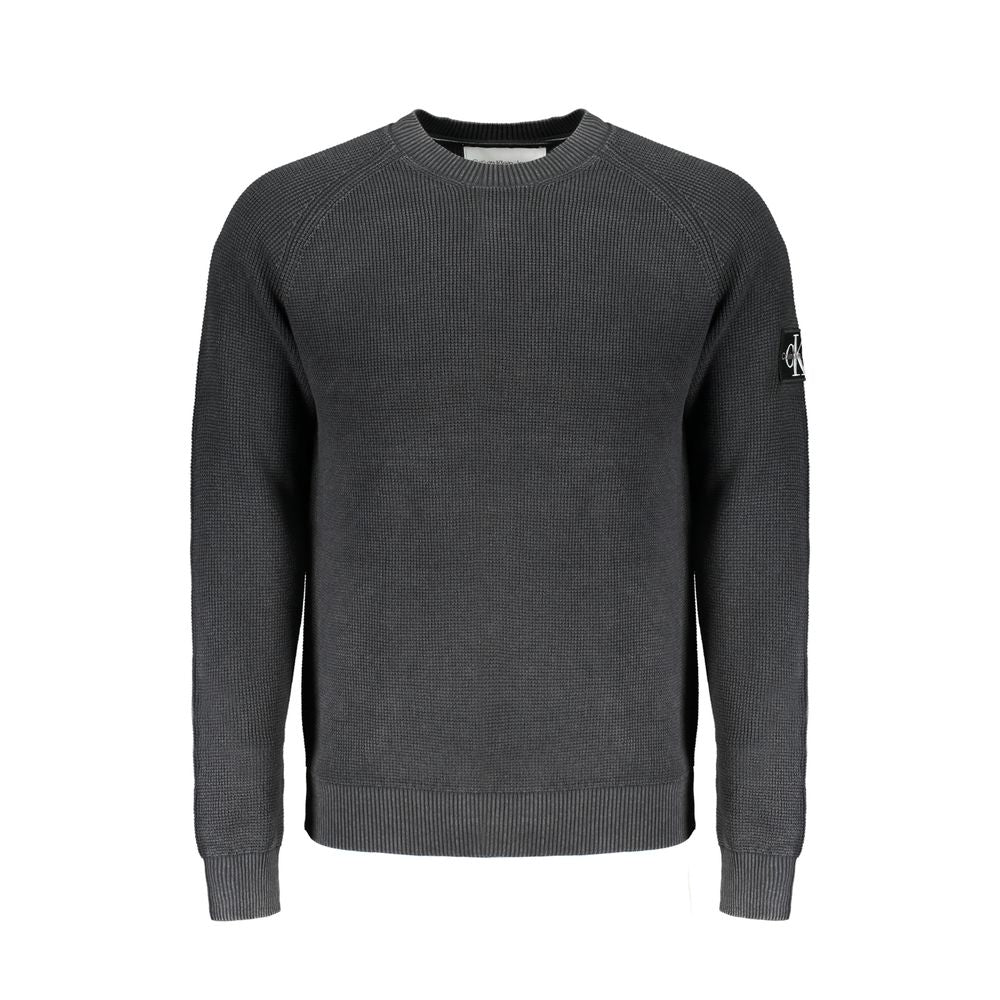 Calvin Klein Black Cotton Sweater Calvin Klein