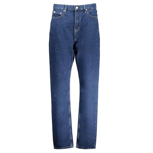Calvin Klein Blue Cotton Jeans & Pant Calvin Klein