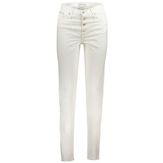 Calvin Klein White Cotton Women's Jean Calvin Klein