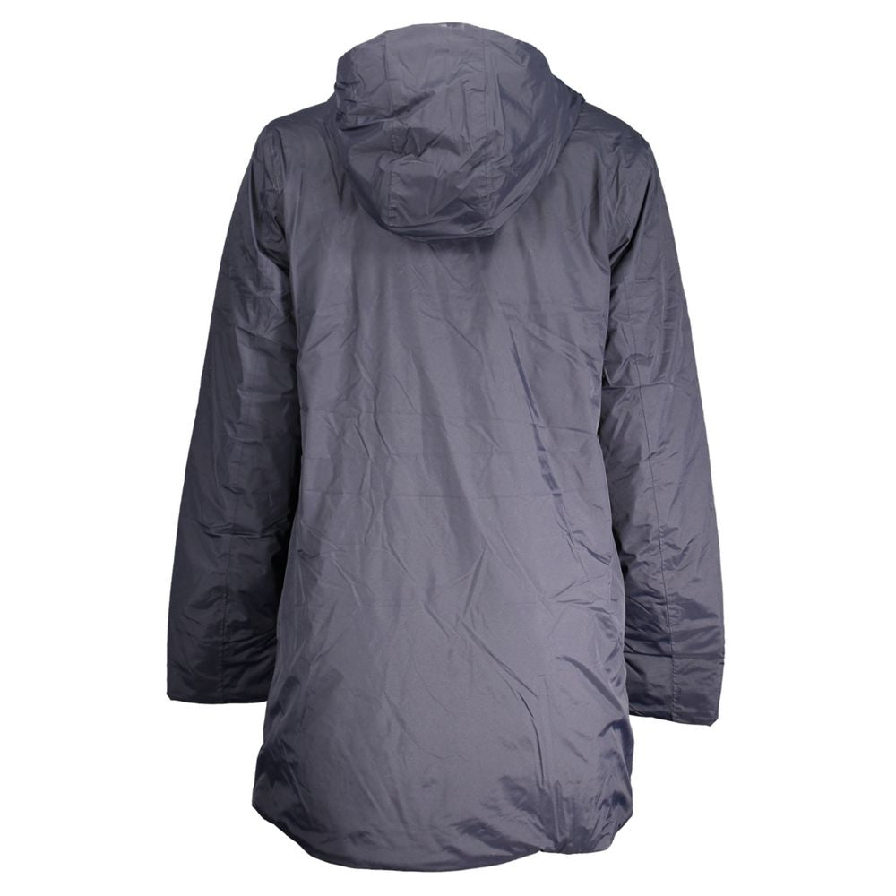 K-WAY Blue Polyamide Jackets & Coat K-WAY