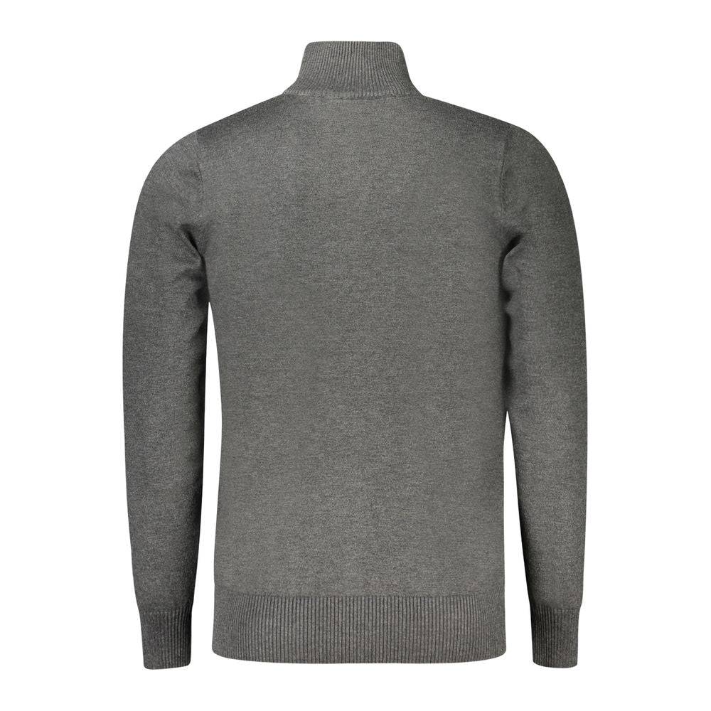 Coveri Moving Gray Viscose Men Sweater Coveri Moving