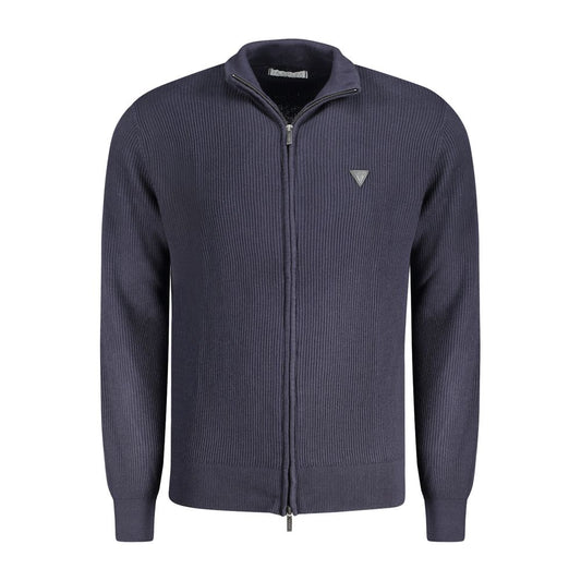 Guess Jeans Blue Cotton Men Sweater Guess Jeans