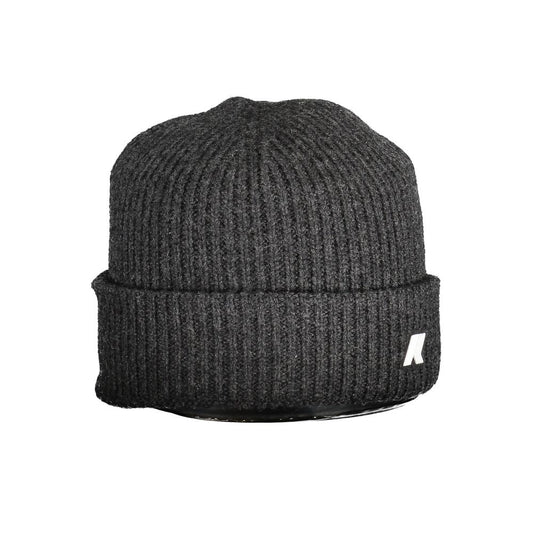 K-WAY Gray Wool Men Cap K-WAY