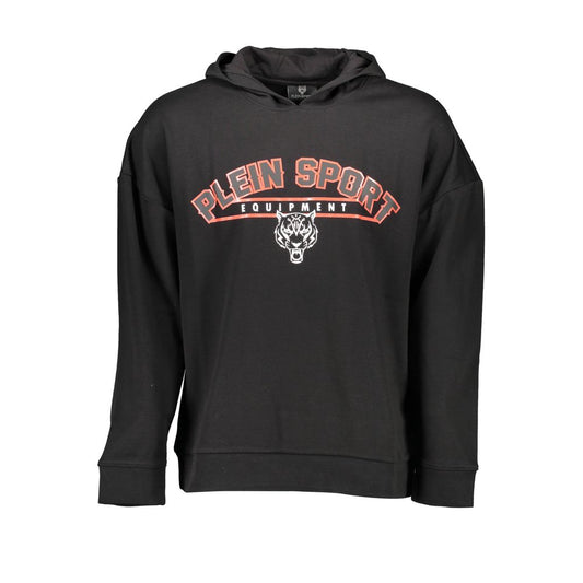 Plein Sport Black Cotton Sweater Plein Sport