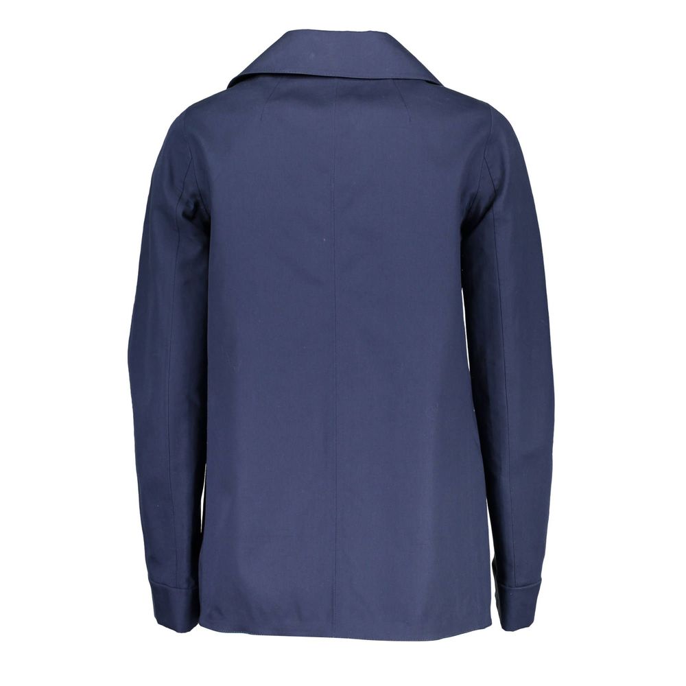 Gant Blue Cotton Women Jacket Gant