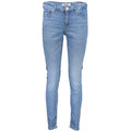 Tommy Hilfiger Azzurro cotton women's skinny jeans featuring a classic blue denim look and a fitted silhouette.