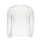 White cotton men's sweatshirt by North Sails with a crew neck and relaxed fit, displayed on a plain background.