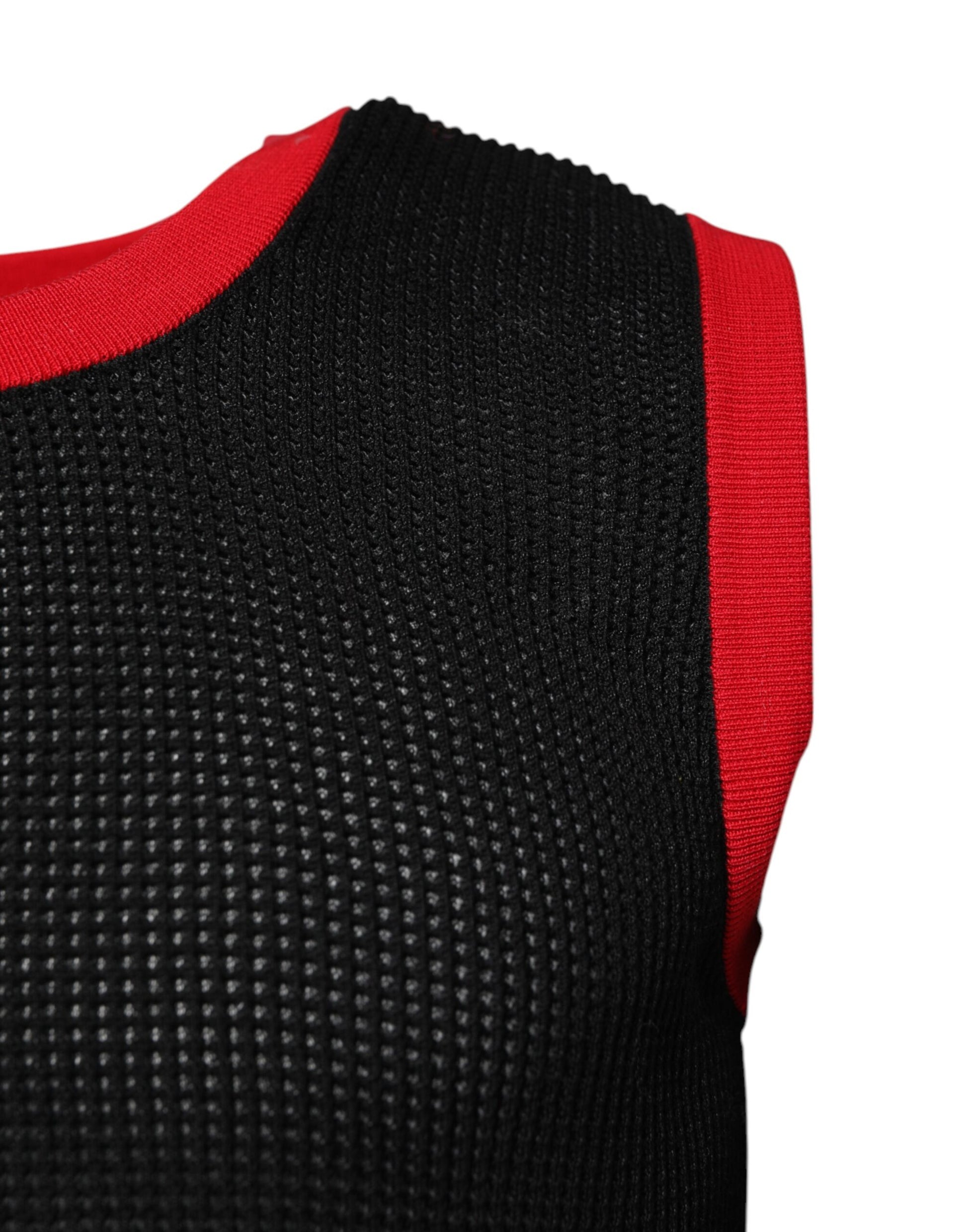 Dolce & Gabbana Black Cotton Slim Fit Round Neck T-shirt Dolce & Gabbana