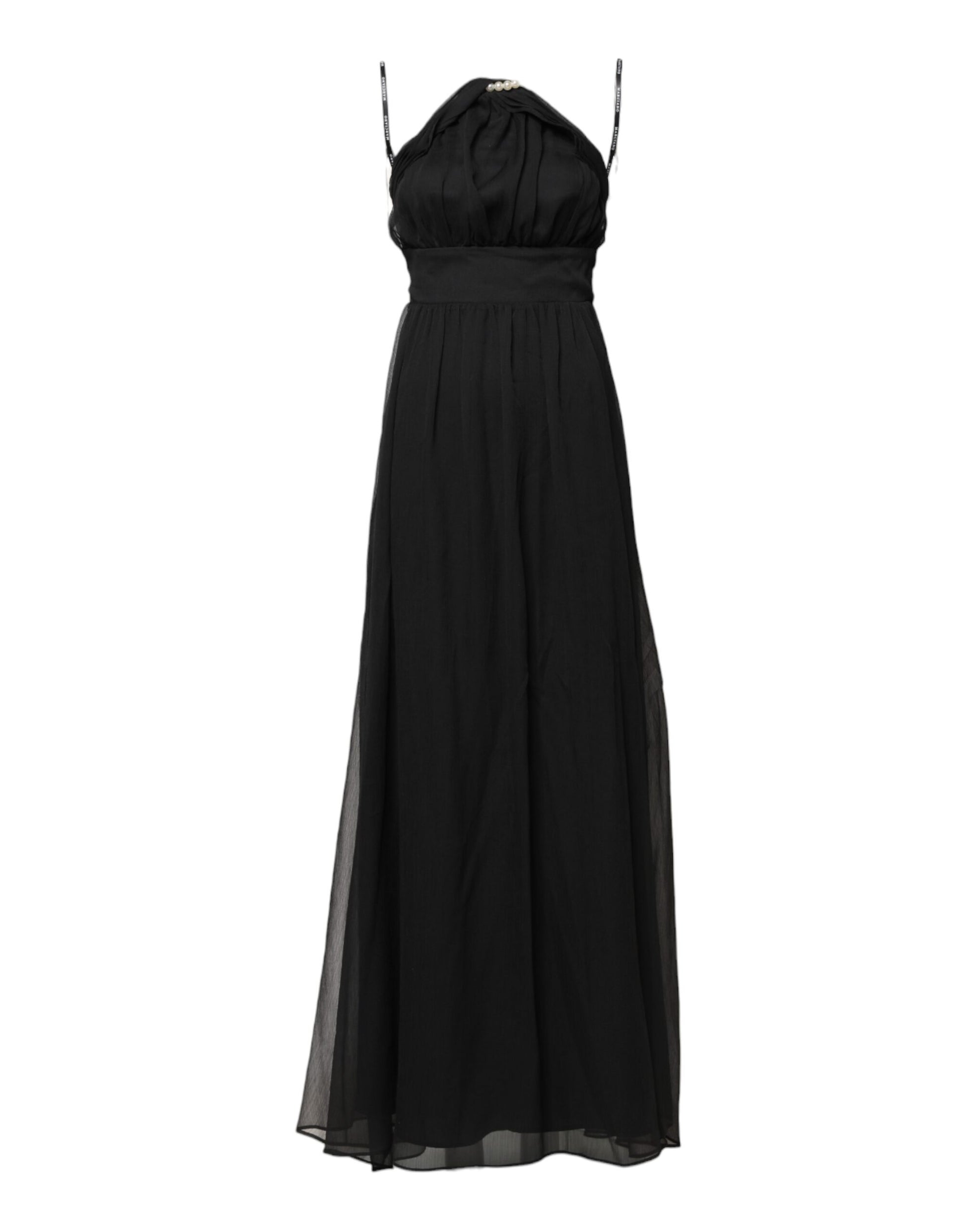 Marciano by Guess Black Tulle Pearl Sleeveless Long Gown Dress Marciano by Guess