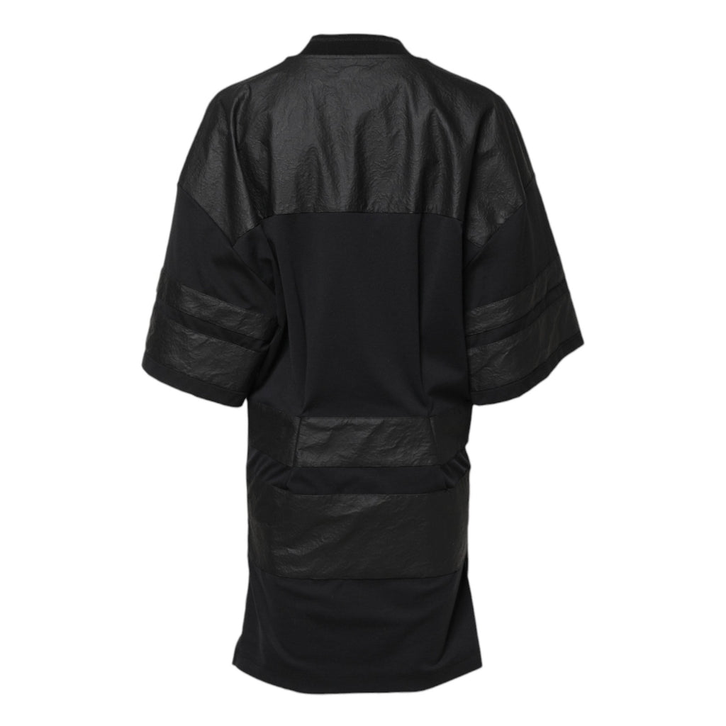 Dolce & Gabbana Black Cotton Short Sleeves V-neck T-shirt