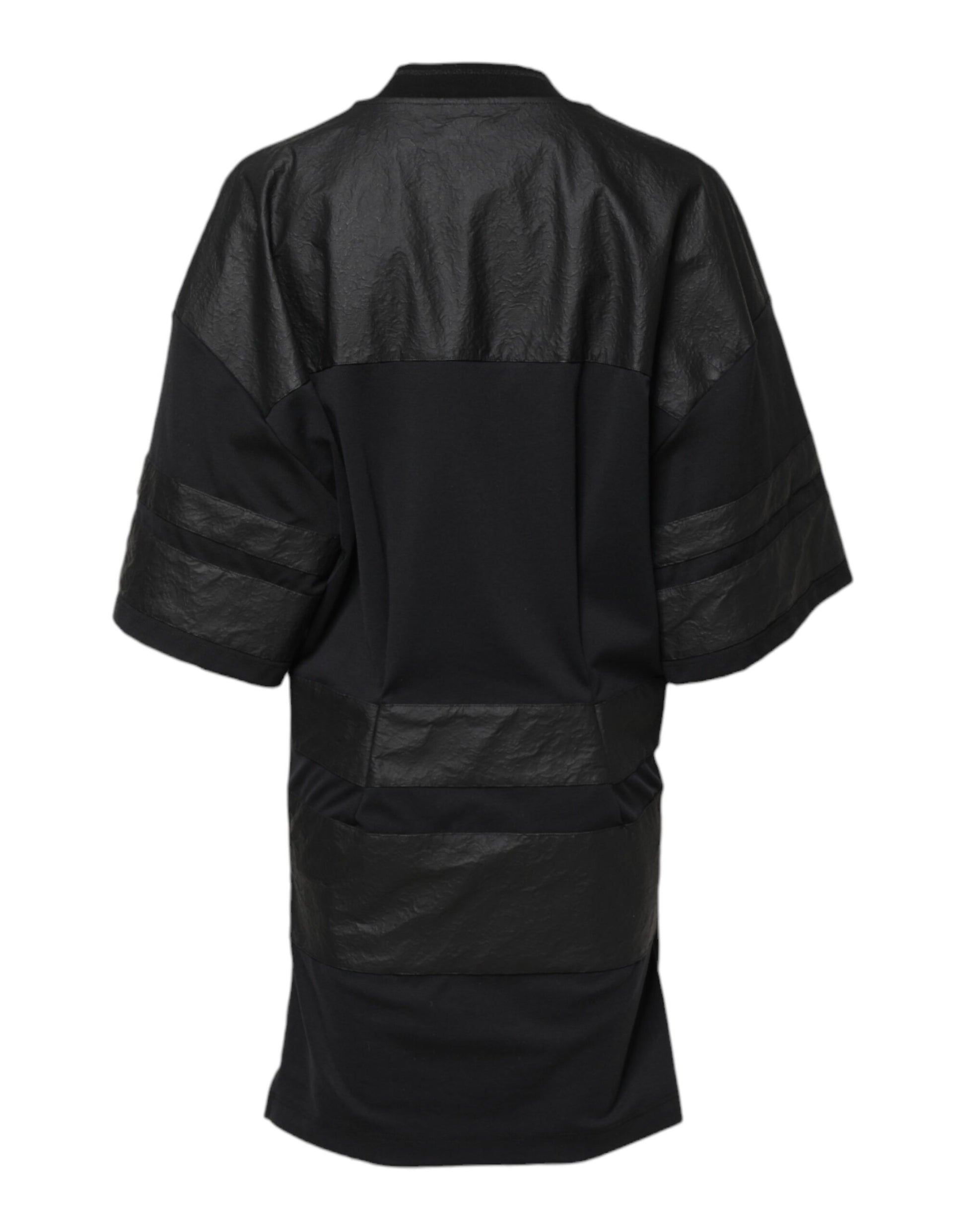 Dolce & Gabbana Black Cotton Short Sleeves V-neck T-shirt Dolce & Gabbana