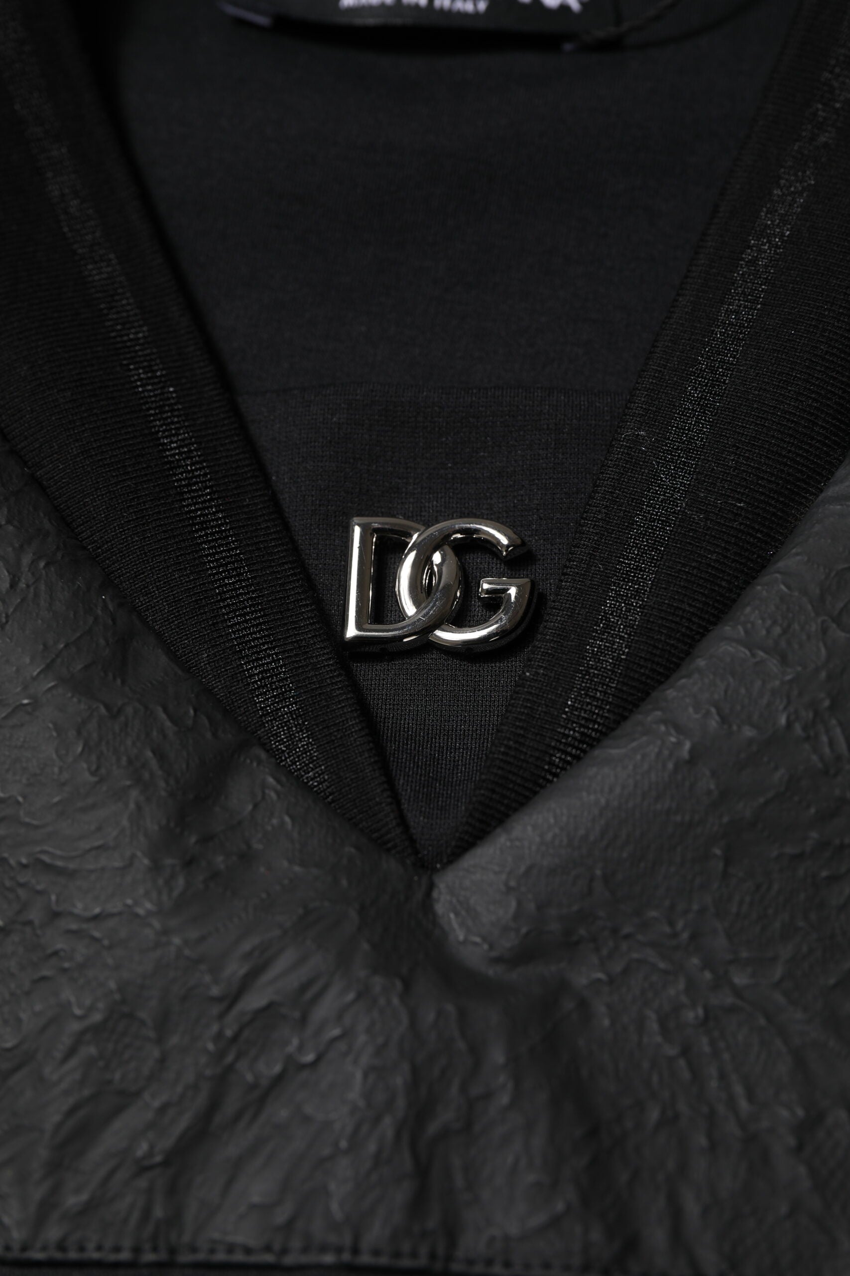 Dolce & Gabbana Black Cotton Short Sleeves V-neck T-shirt Dolce & Gabbana