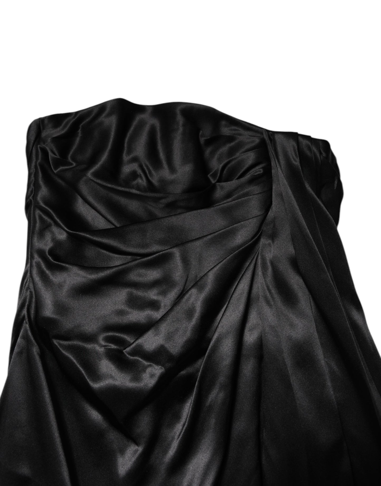 Dolce & Gabbana Black Strapless Sheath A-line Mini Dress Dolce & Gabbana