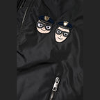 Dolce & Gabbana Black Nylon #DGFamily Full Zip Bomber Jacket