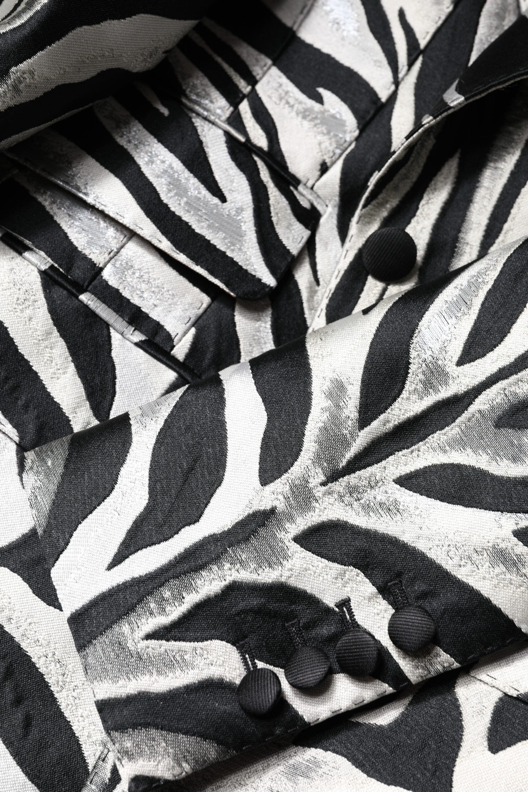 Dolce & Gabbana Black White Polyester Women Blazer Jacket Dolce & Gabbana