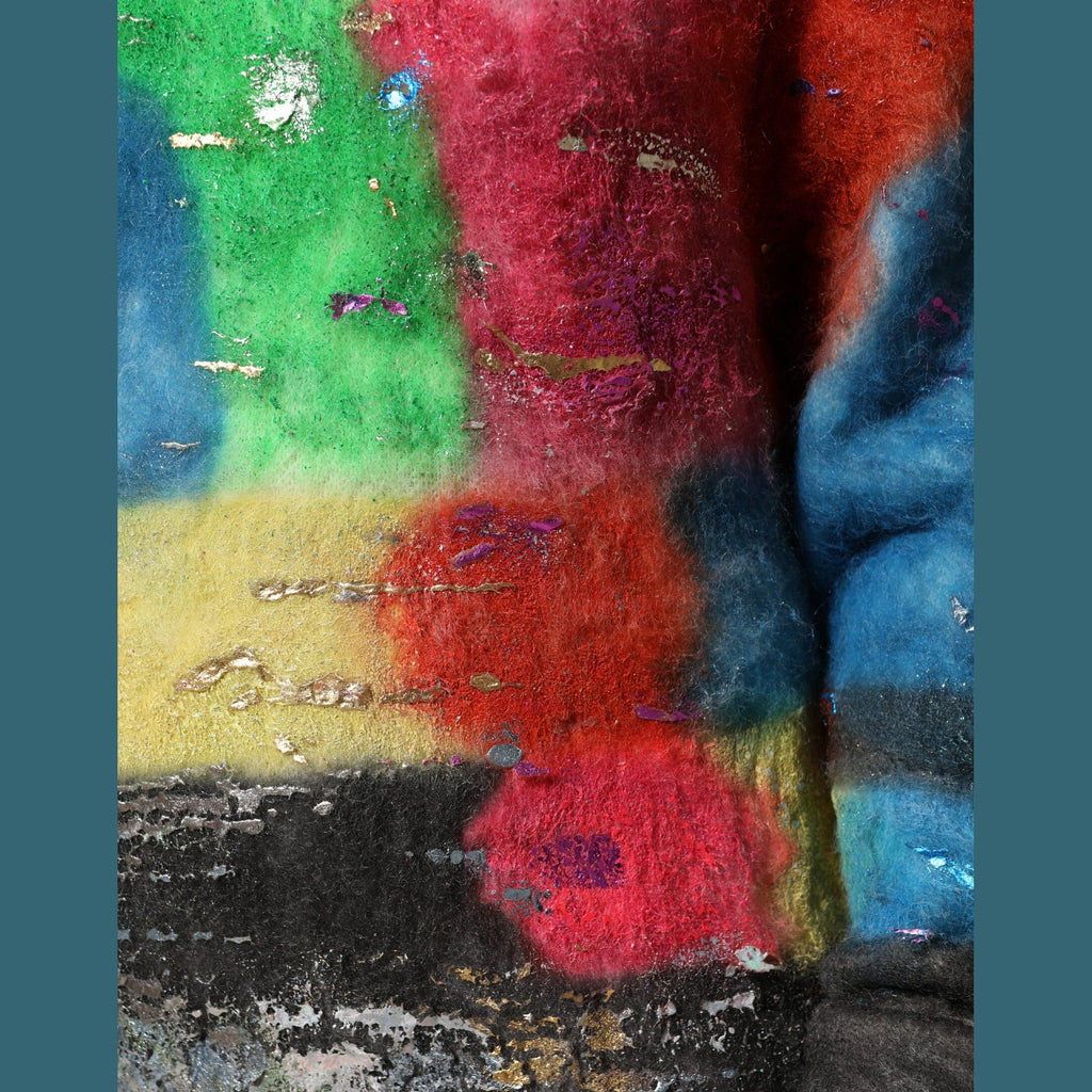 Dolce & Gabbana Multicolor Mohair Turtleneck Pullover Sweater