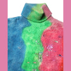 Dolce & Gabbana Multicolor Mohair Turtleneck Pullover Sweater