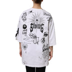 Dolce & Gabbana White Cotton DG BLESSED Printed T-shirt