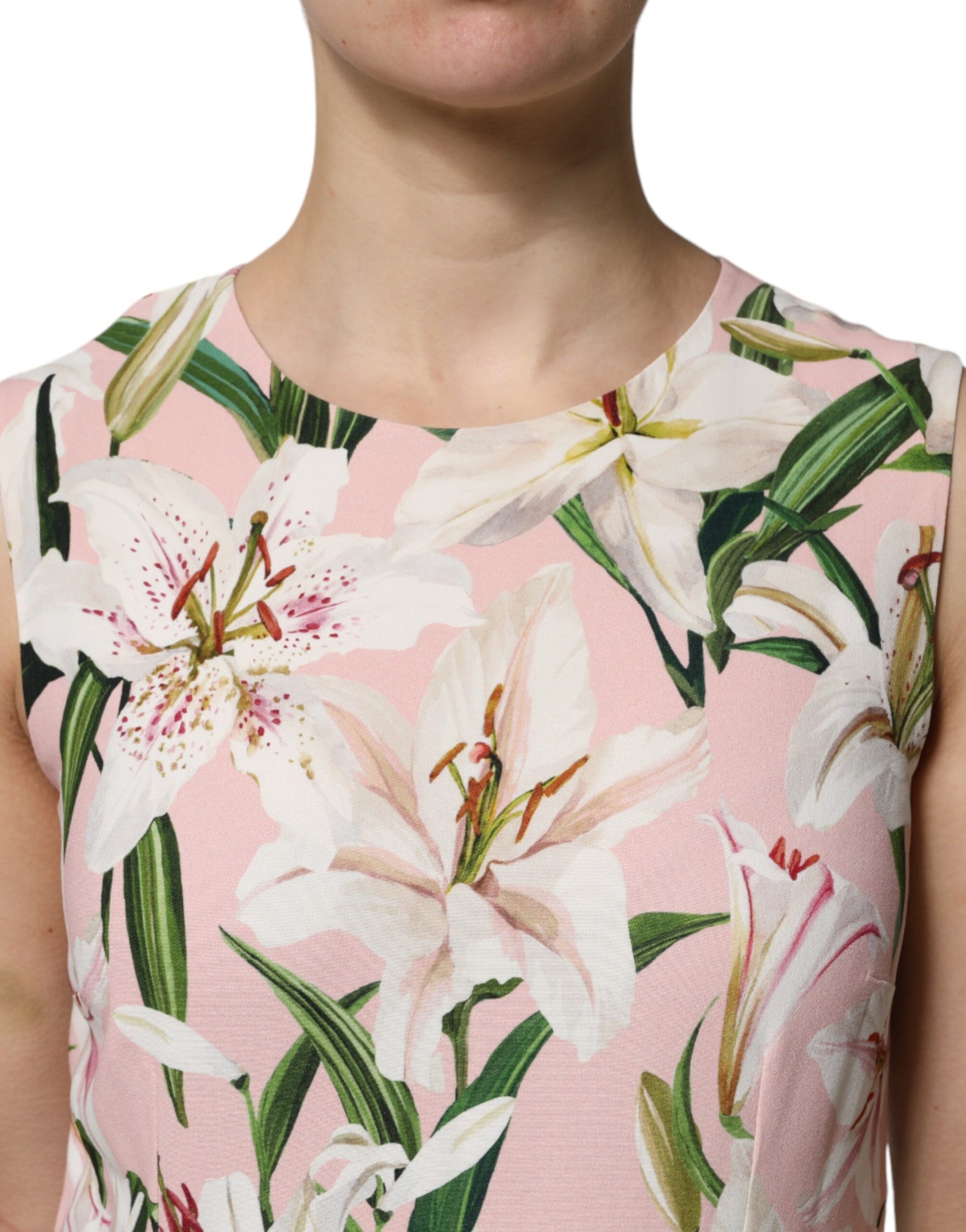 Dolce & Gabbana Multicolor Floral Print Round Neck Tank Top Dolce & Gabbana