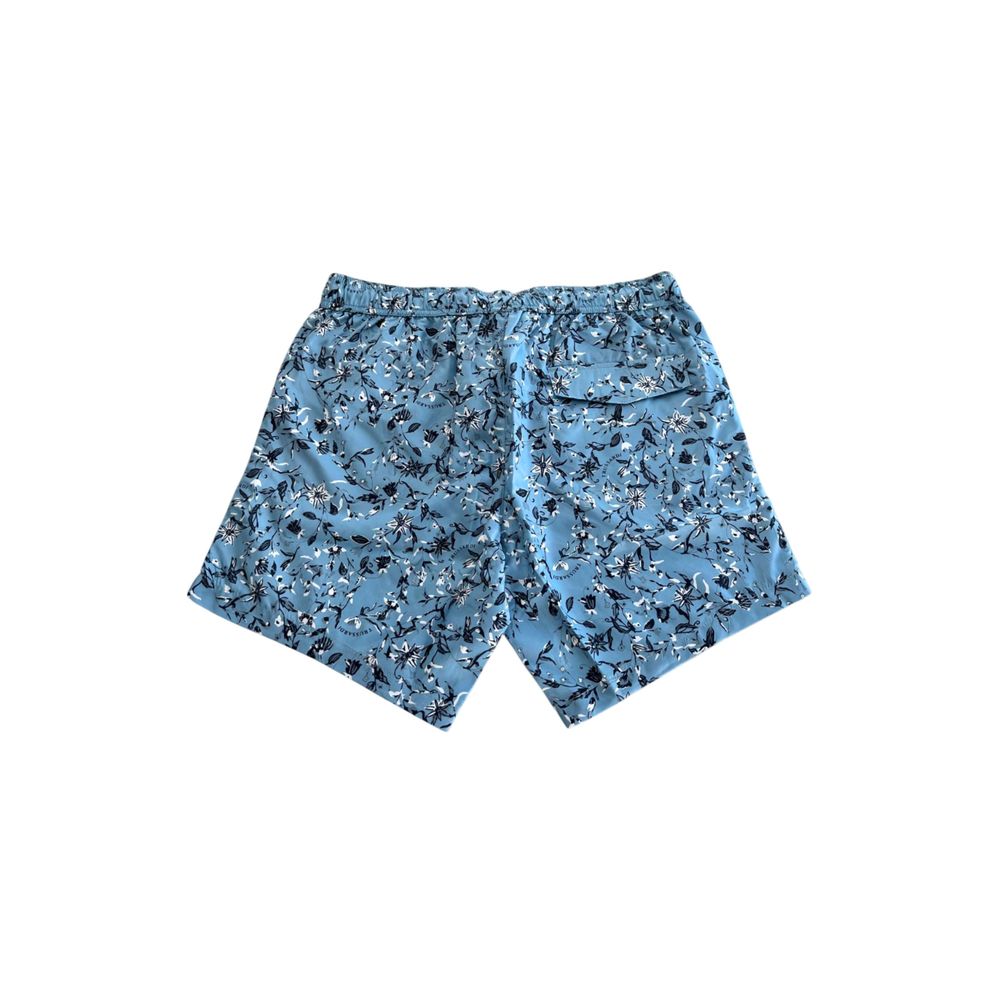 Trussardi Beachwear Light Blue Polyester Men Swim Short