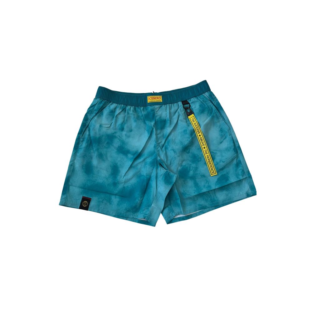 Iceberg Light Blue Polyester Men Swim Short