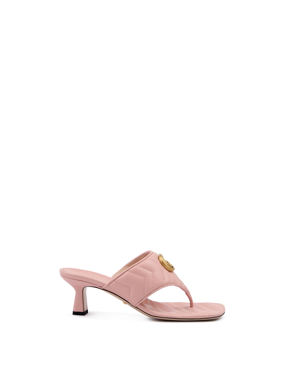 Gucci Mystic Pink Nappa Charlotte Leather Sandals