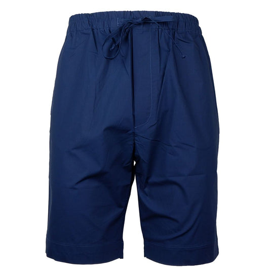 Alpha Studio Blue Cotton Short Alpha Studio
