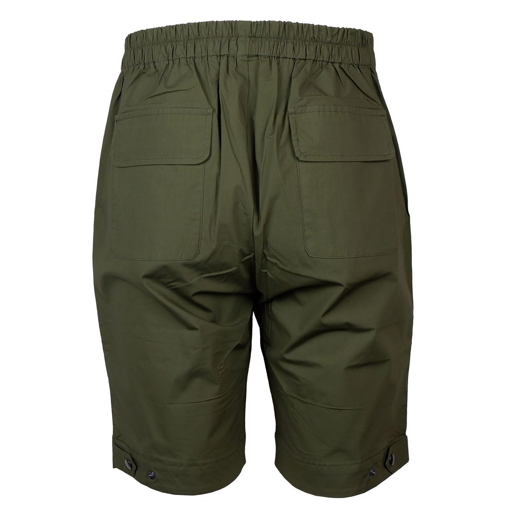 Alpha Studio Green Cotton Short Alpha Studio