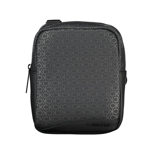 Calvin Klein Sleek Black Shoulder Bag with Contrasting Accents Calvin Klein
