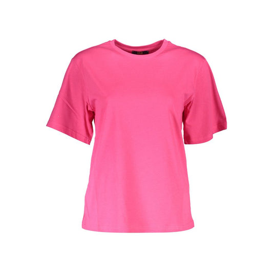 Cavalli Class Pink Cotton Women T-Shirt Cavalli Class
