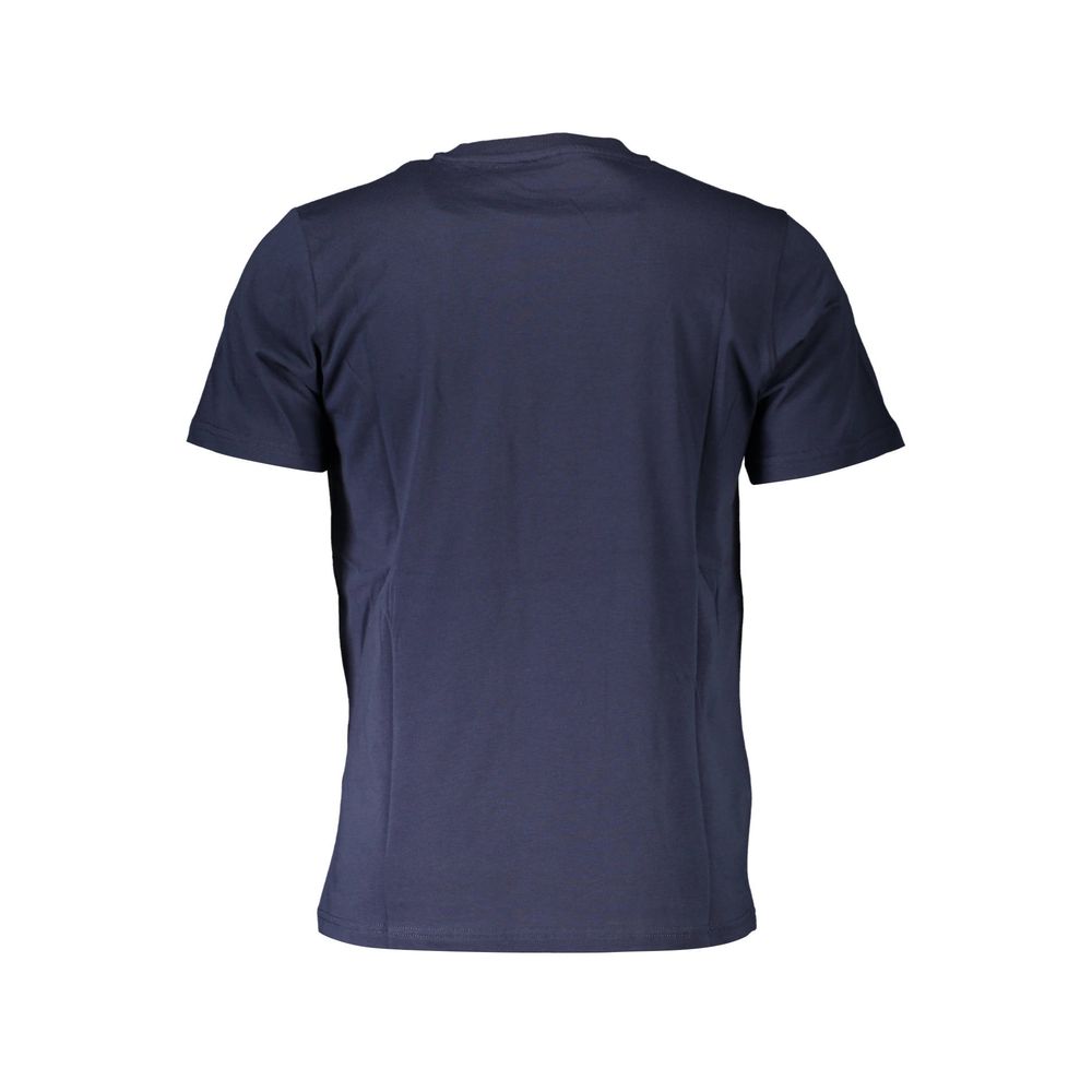 Blue cotton men's T-shirt by North Sails featuring a classic crew neck and short sleeves.
