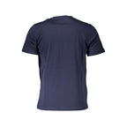 Blue cotton men's T-shirt by North Sails featuring a classic crew neck and short sleeves.