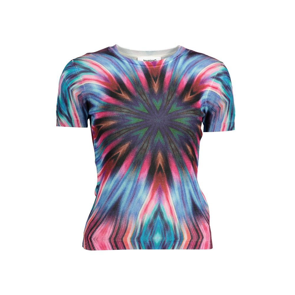 Desigual Blue Viscose Women's T-Shirt Desigual