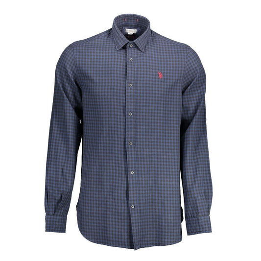 U.S. POLO ASSN. Blue Cotton Men's Shirt U.S. POLO ASSN.