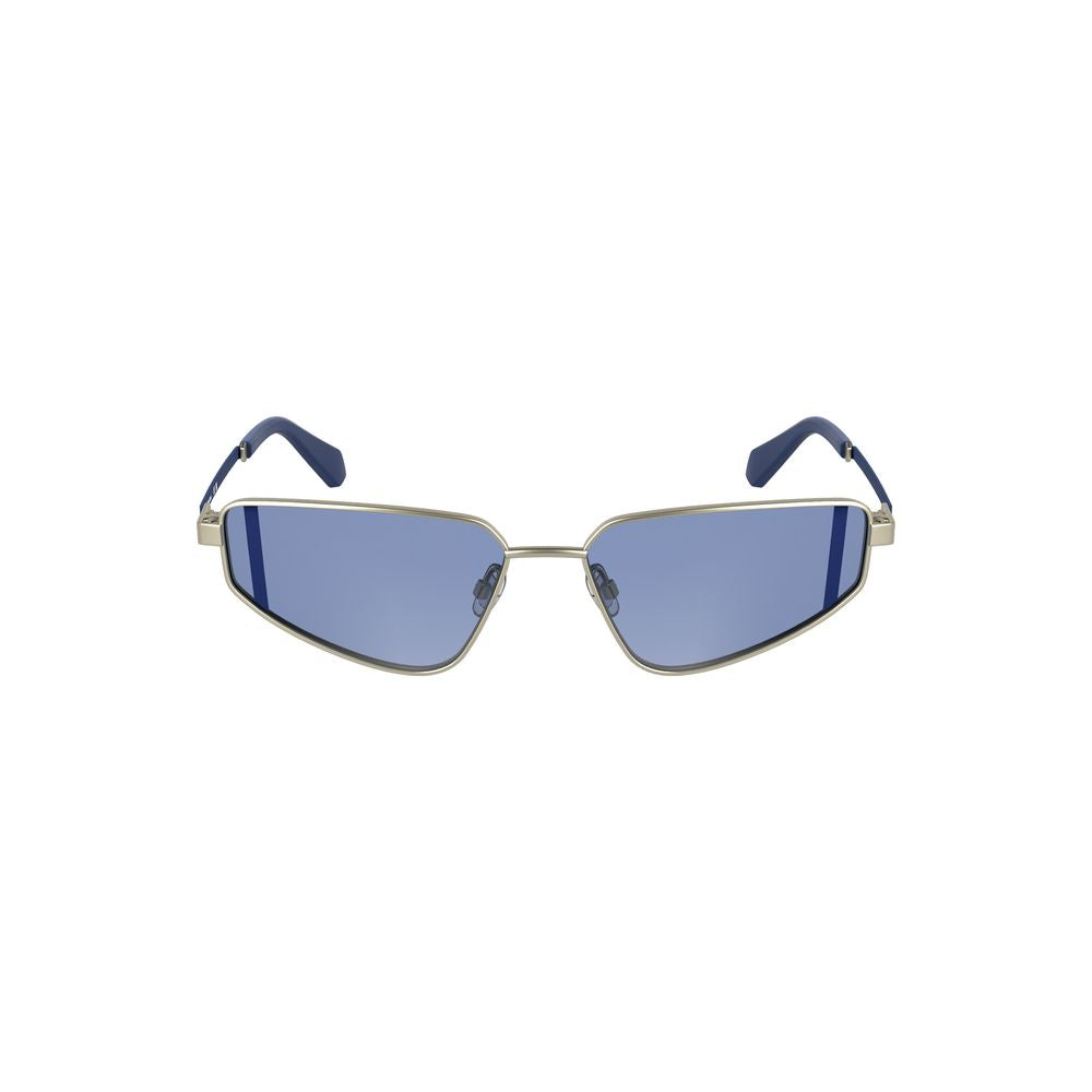 Calvin Klein Argento Metal Women Sunglasses with sleek metal frame and dark tinted lenses.